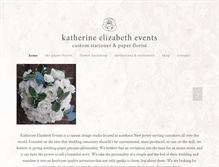 Tablet Screenshot of katherineelizabethevents.com